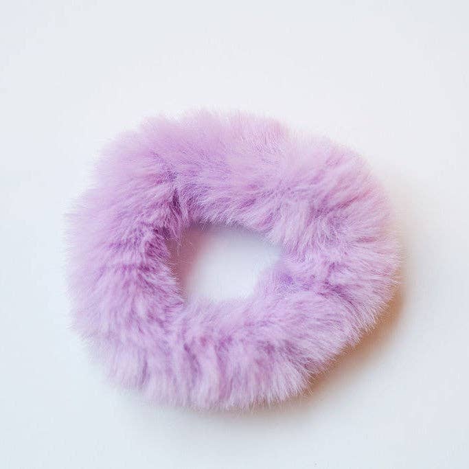 Cheeky Plum - Vendita all'ingrosso Scrunchie - Donna - Fluffy Scrunchie - Passion Purple1