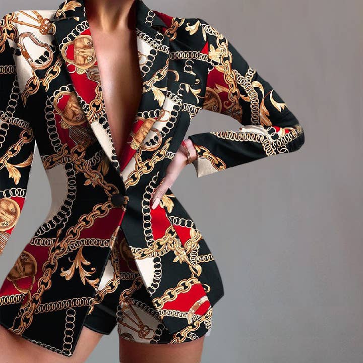 world apparel - Wholesale Suit Set - Women's - 2025 NEW Leopard Print Suit Chic Trendy Fall Fashion