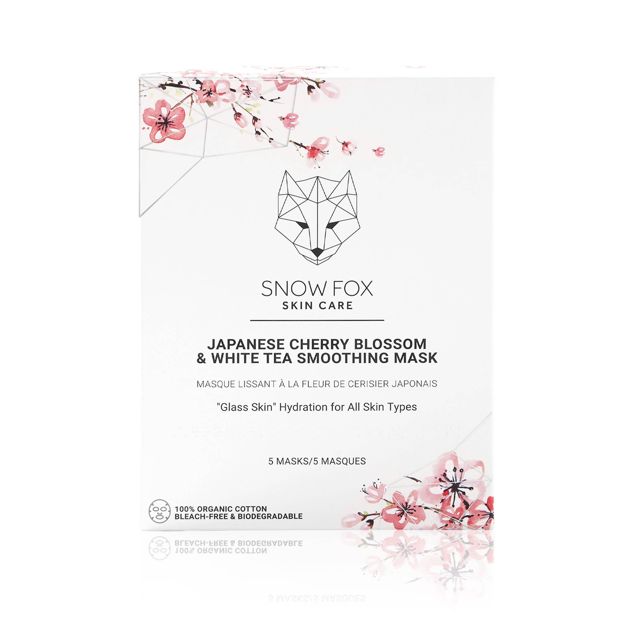 Snow Fox Skincare - Vendita all'ingrosso Maschera viso - Maschera levigante giapponese ai fiori di ciliegio e tè bianco5