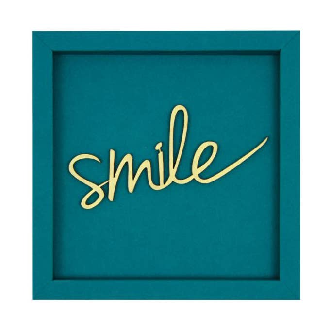 werkpunk – wholesale Skylt – SMILE - ramkort trä bokstavsmagnet0