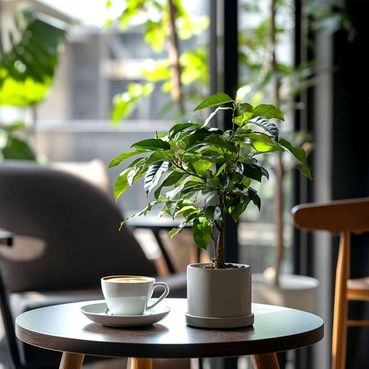 Oasis of Life - Wholesale Live Plant - Coffee Plant – Coffea Arabica – Height 25–40cm – Ø12cm – Real Coffee Tree – Easy-care Houseplant with Shiny Leaves – For Living Room, Kitchen & Office6