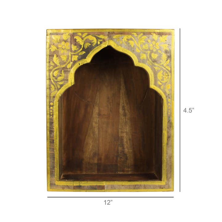 HomArt - Wholesale Display Shelf - Wood Wall Temple2