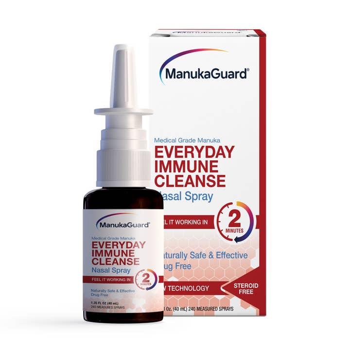 Everyday Immune Cleanse Nasal Spray, Medical Grade Manuka Honey for wholesale by ManukaGuard