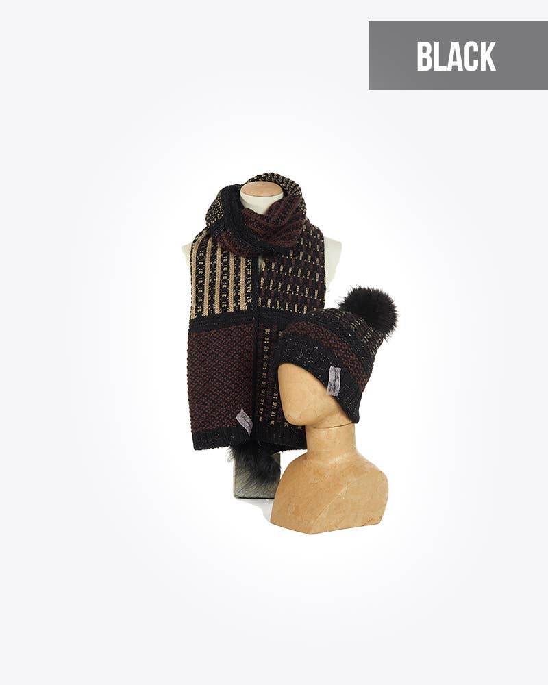 Fonem - Wholesale Beanie - Women's - Ensemble De 2 Pièces : Noir2