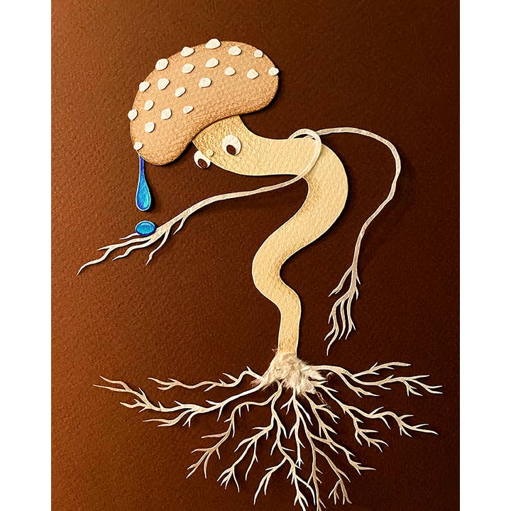 Water Drop 8x10" Art Print for wholesale by Lea Zalinskis Illustration