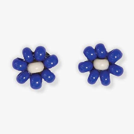 INK + ALLOY - Wholesale Stud/Post Earrings - Tina Two Color Beaded Post Earrings Lapis Wholesale0