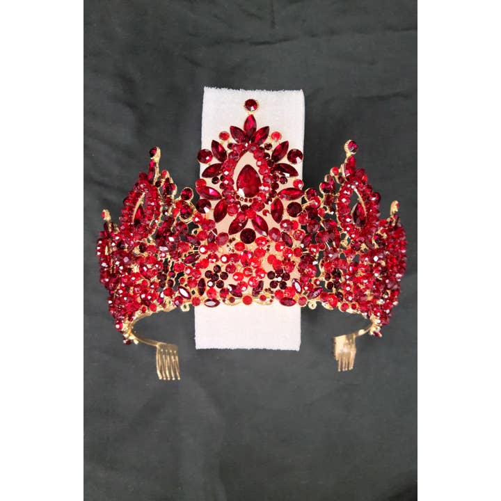 Chicas - Wholesale Tiara - Women's - Metal tiara with crystal balls and jewel rhinestones HT96257