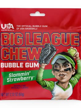 (S1-05) US - Big League Chew Fraise 2,12 oz X 12 unités pour la vente par iSweet.ca