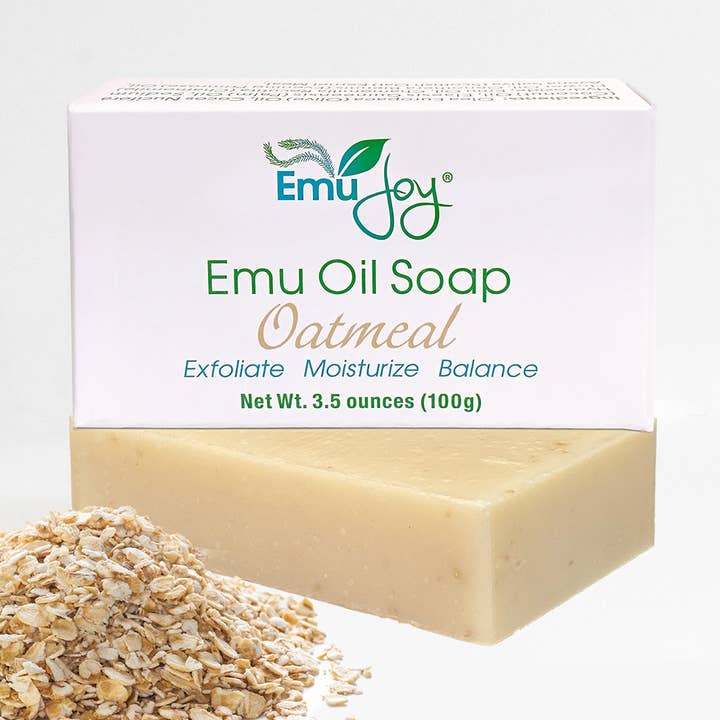 SAVON POUR ROSACÉE À L'HUILE D'ÉMEU ET À L'AVOINE : DÉCOUVREZ LE MEILLEUR SAVON POUR LA ROSACÉE pour la vente par Emu Joy