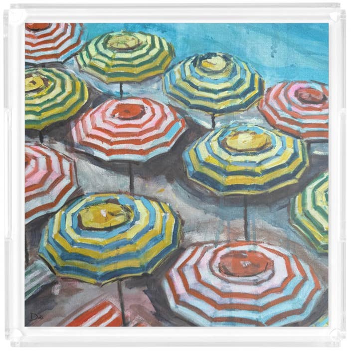 Capri Umbrella Tray for wholesale by Laura Duke Fine Art
