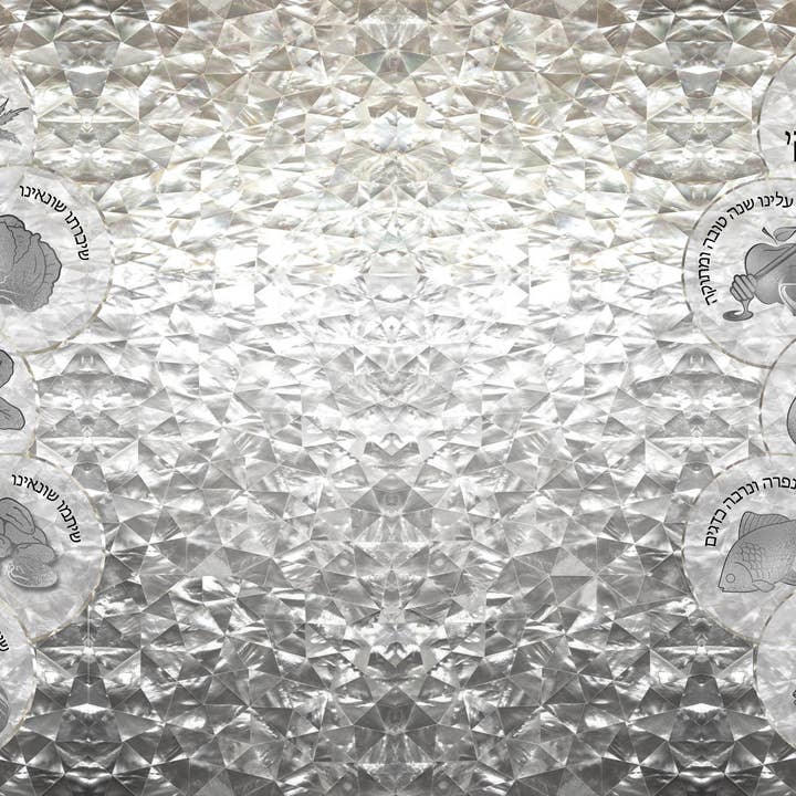 Silver Simanim - Placemat for wholesale by Altoonastore