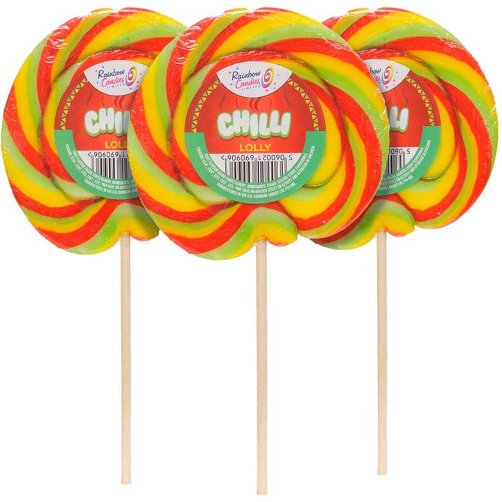 Rock Wheel Lollipop - Chilli for wholesale by Rainbow Candies