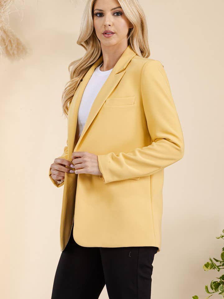 LONG LINE JACKET WITH SLIGHTLY LOOSE FIT for wholesale by countess