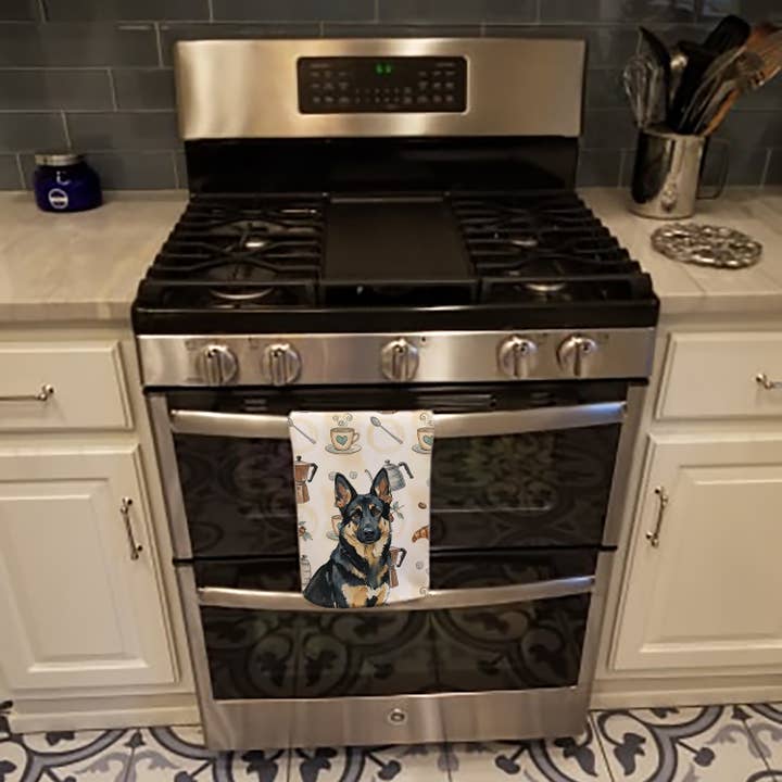 Caroline's Treasures - Wholesale Hand Towel - German Shepherd Coffee Bar Towel WDK74443