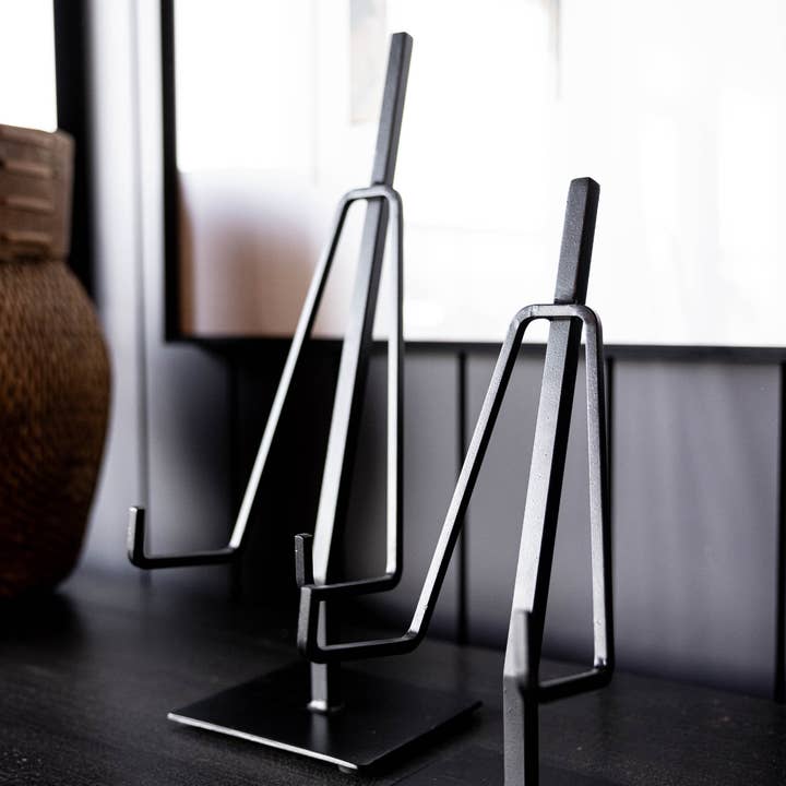 Luxe B Co – wholesale Bildram – Stativ för bildduk med dubbla armar i svart järn, 2 st3