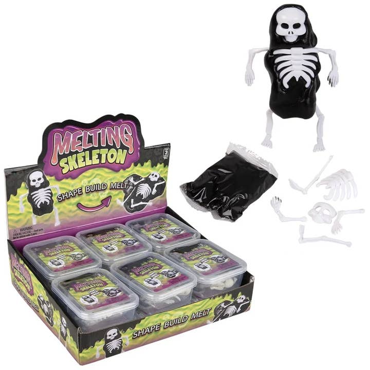 Melting Skeleton Fidget Slime Kids Play Toy for wholesale by JSBlueRidge Toys