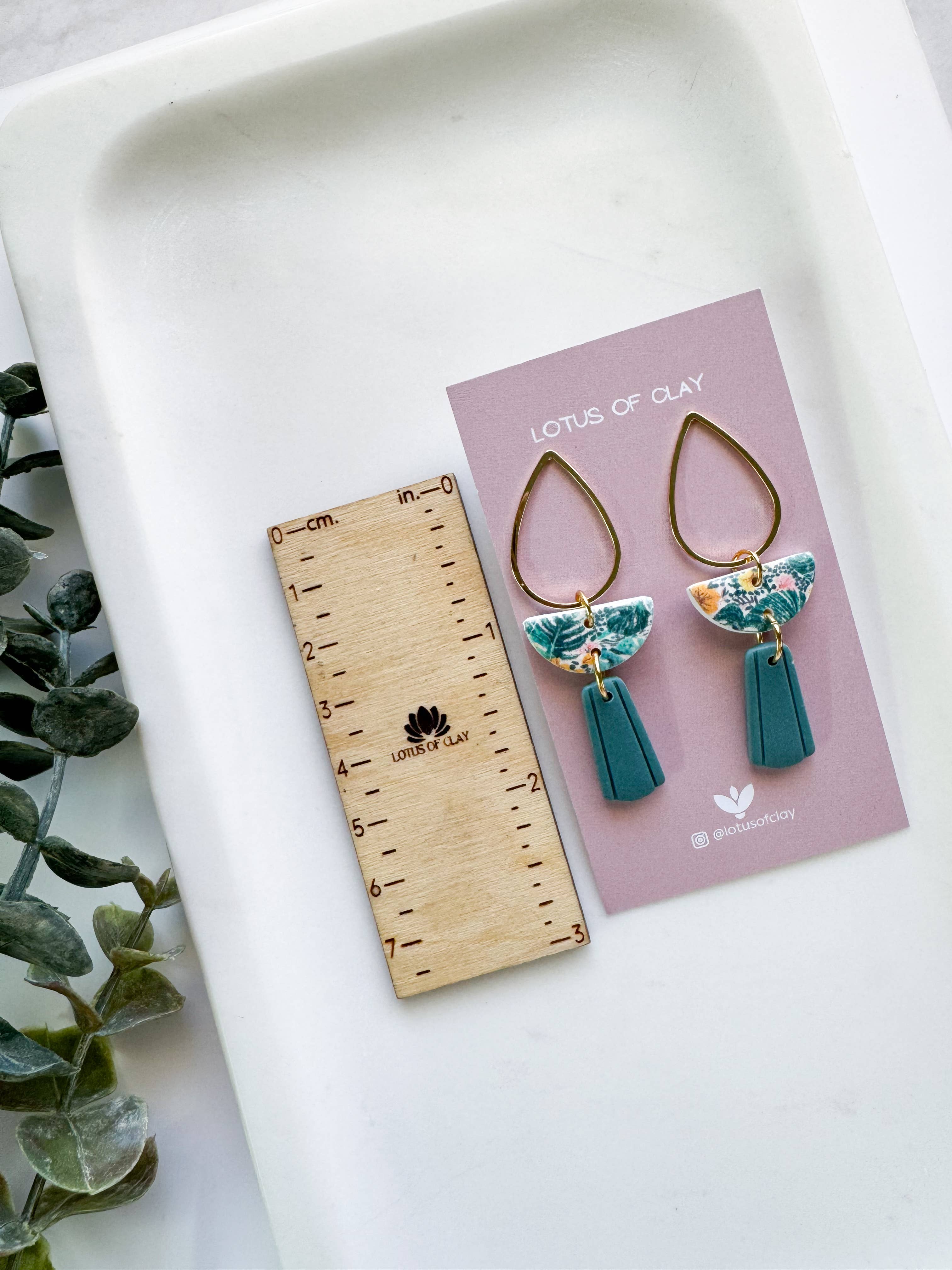 Lotus of clay - Venta al por mayor Pendientes colgantes - Pendientes colgantes geométricos llamativos, pendientes de arcilla hechos a mano2