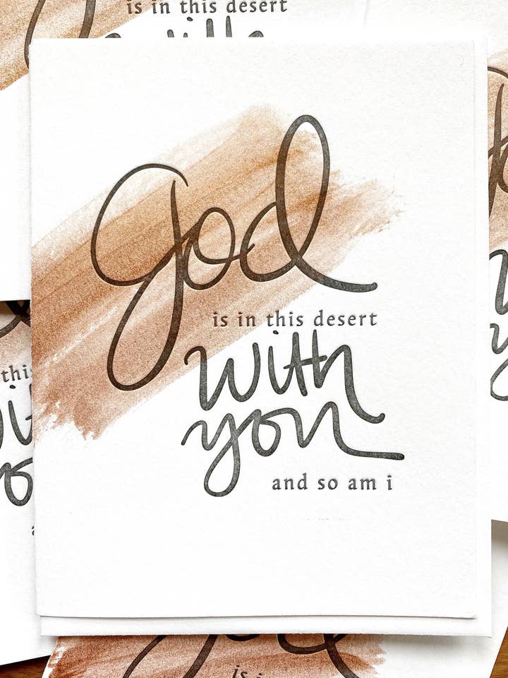 In This Desert With You for wholesale by jill.cate letterpress