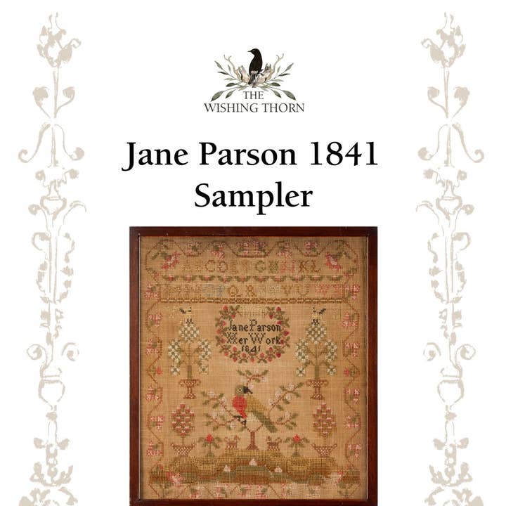 The Wishing Thorn - Wholesale Embroidery/Cross Stitch Supplies - Jane Parson Sampler Pattern 18410