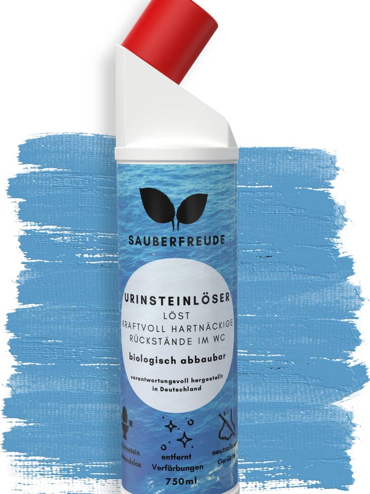 Toilet cleaner without chlorine, hydrochloric acid and fragrances for wholesale by Sauberfreude