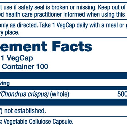 Solaray - Wholesale Oral Supplement/Vitamin - Irish Sea Moss1