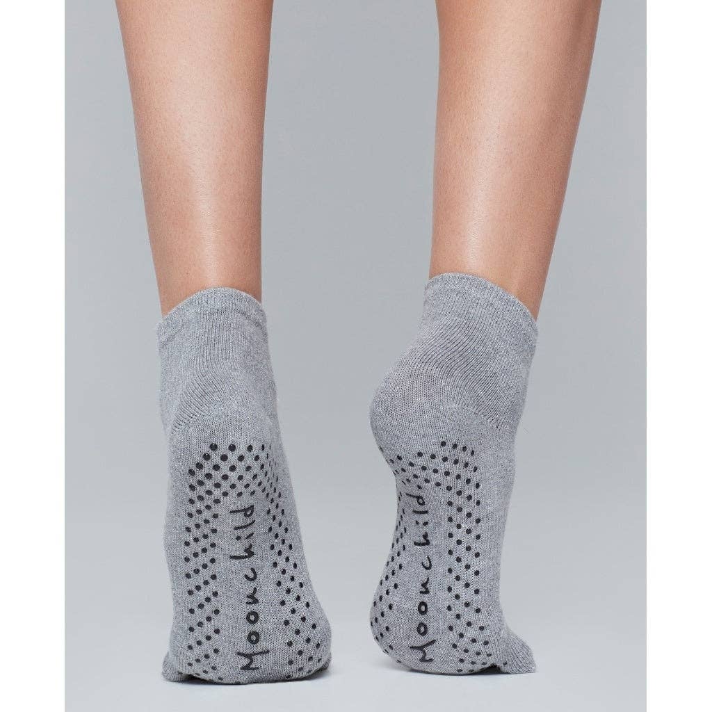 Moonchild Yoga Wear - Wholesale Socks - Women's - Moonchild Grip Socks - High - Heather Grey2