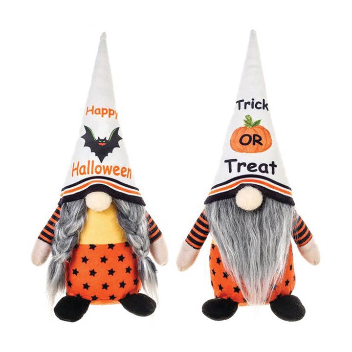 11" Trick or Treat Gnomes 2 asst. for wholesale by Santa’s Workshop Inc.