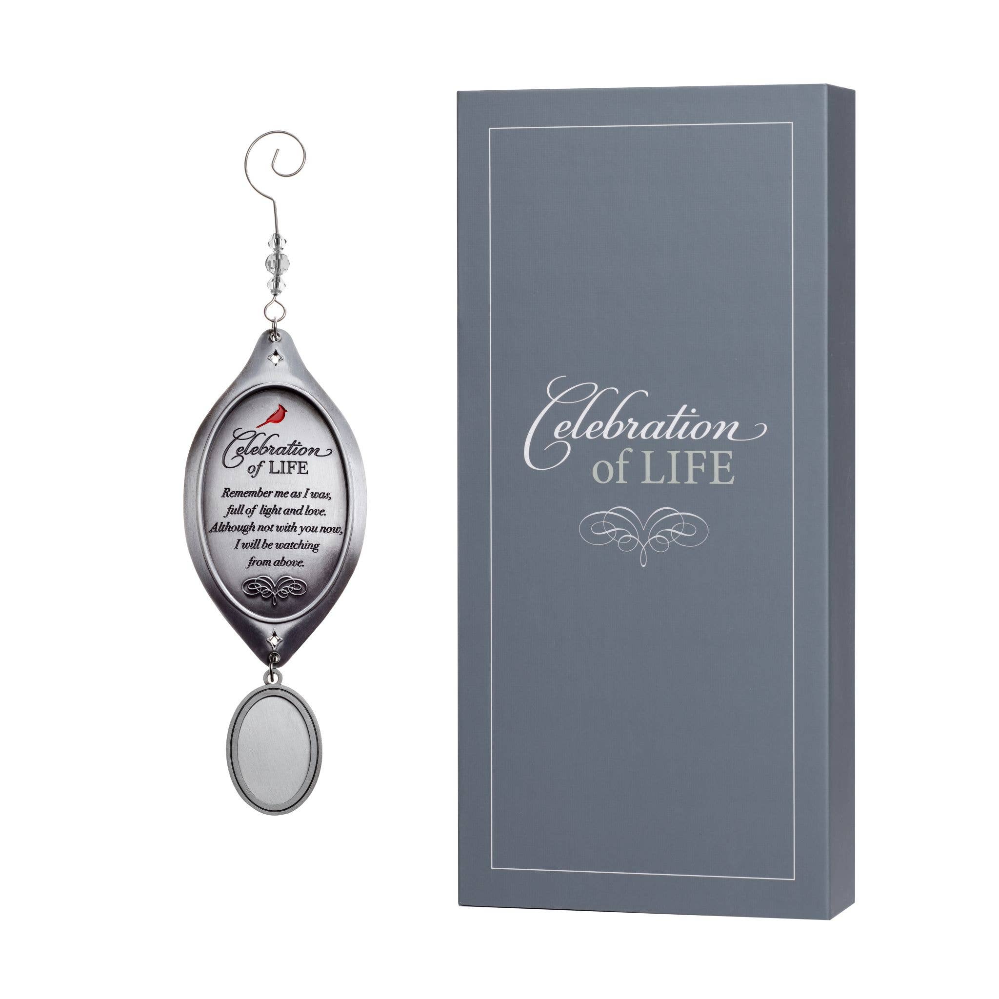 The Grandparent Gift Co. Inc. - Wholesale Ornament - Celebration Of Life Memorial Photo Ornament Gift Boxed 63623