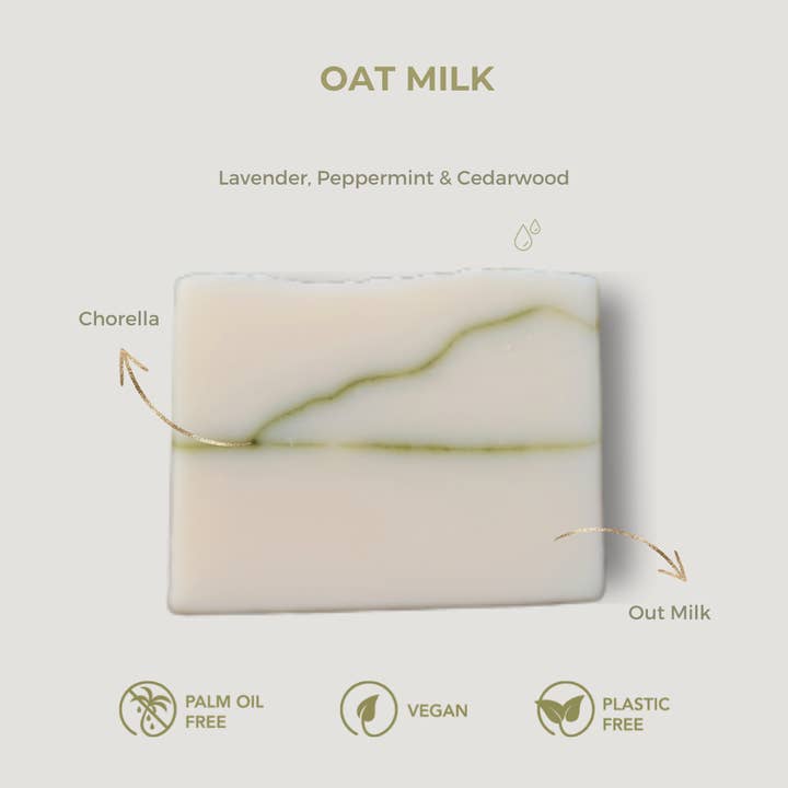 JüniperBe - Wholesale Bar Soap - Oat Milk Soap Bar - With Lavender, Peppermint And Cedarwood1