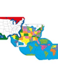 Practice Map - World & US Map Pack for wholesale by Creative Shapes Etc.