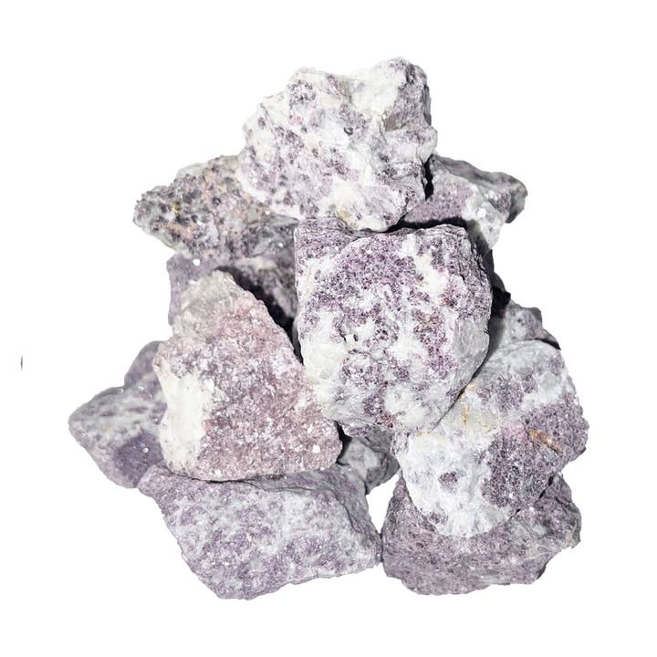 Pietre grezze di lepidolite - 1Kg per la vendita all'ingrosso da parte di France Mineraux