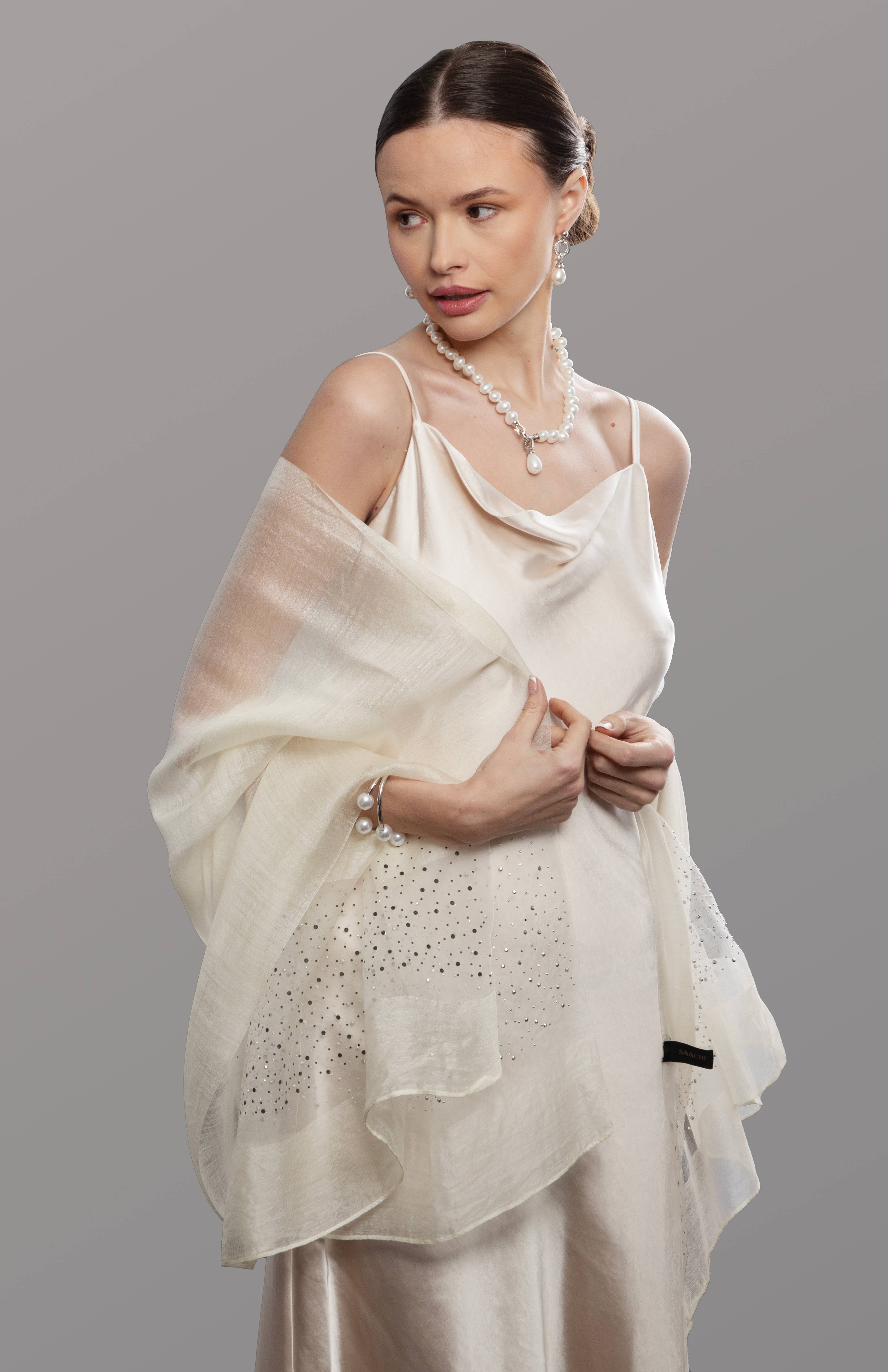 SAACHI - Vendita all'ingrosso Sciarpa - Donna - Sciarpa Star Gazer in misto lana27