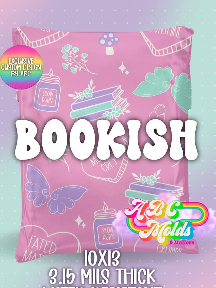 Bookish Polymailers 10x13 - 100ct for wholesale by ABC Novel Necessities