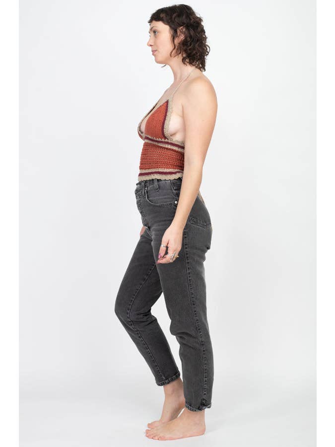 Lakhays Collection Inc. - Wholesale Knit Top - Women's - Tri Color Crochet Halter Top
