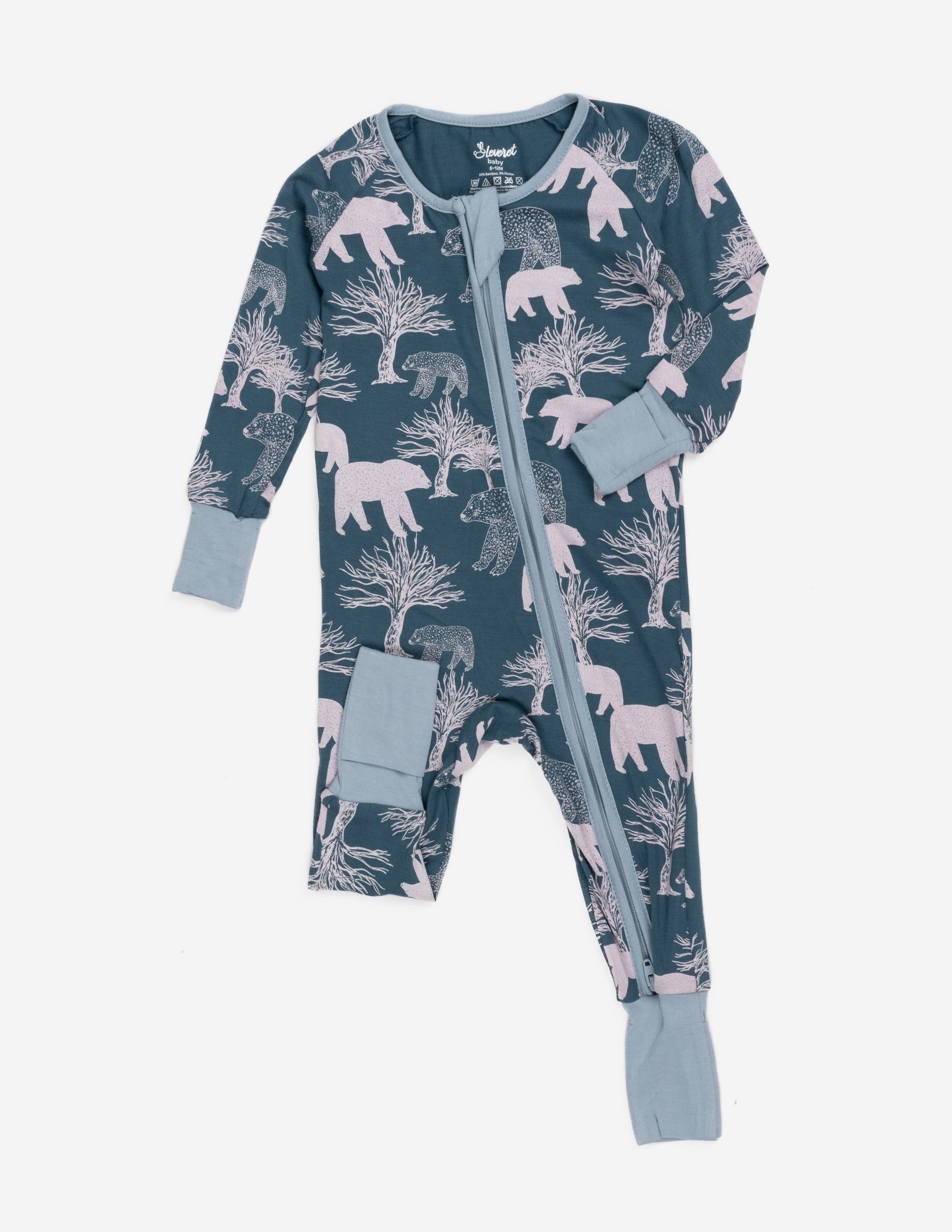 Leveret Pajamas – Großhandel Schlafanzug – Baby – Baby-Fußschlafanzug aus Bambus - Baby-Schlafanzug - Bambus26