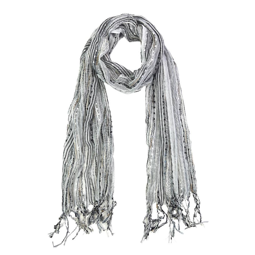 Humble Hilo – wholesale Scarf – Women's – Humble Hilo Multicolored Thread Artisan Scarf19