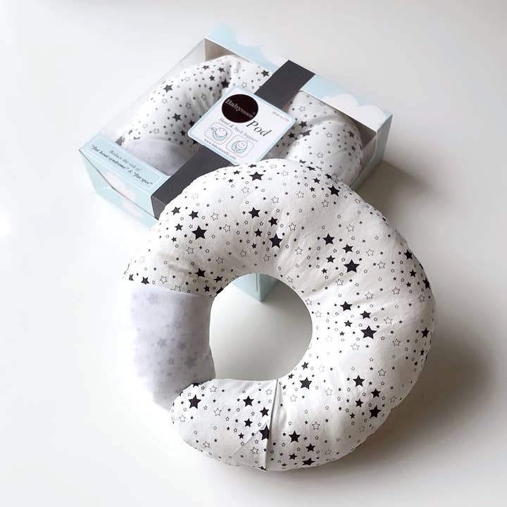 Babymoon POD - hoved- og nakkestøttepude (bomuldsprinter) for engroshandel hos Babymoon LLC
