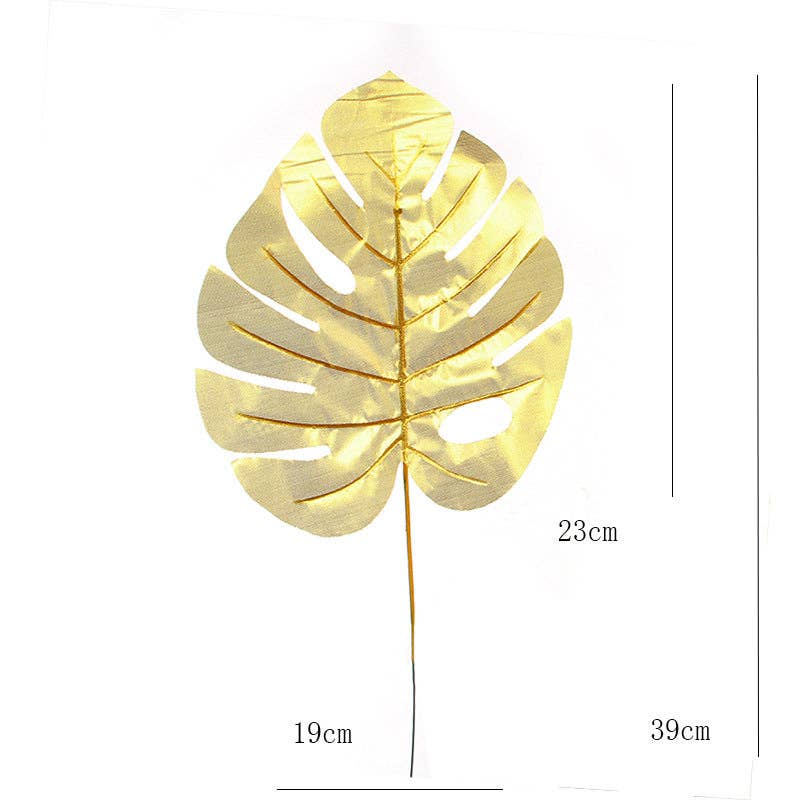 Your Party Box - Vente Décalcomanie – décorations de fête - Feuilles dorées - Ensemble de 117