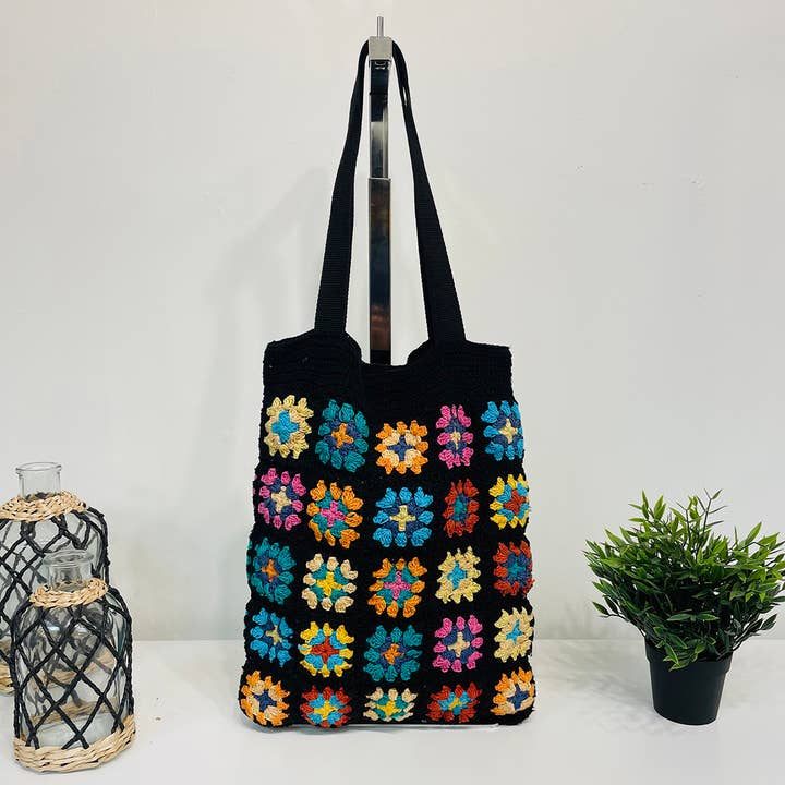 Anju Jewelry - Wholesale Shoulder Bag - Women's - Laya Cotton Crochet Tote Bags4