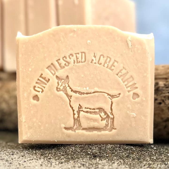 Sandalwood Goat Milk Bar Soap for wholesale by One Blessed Acre Farm