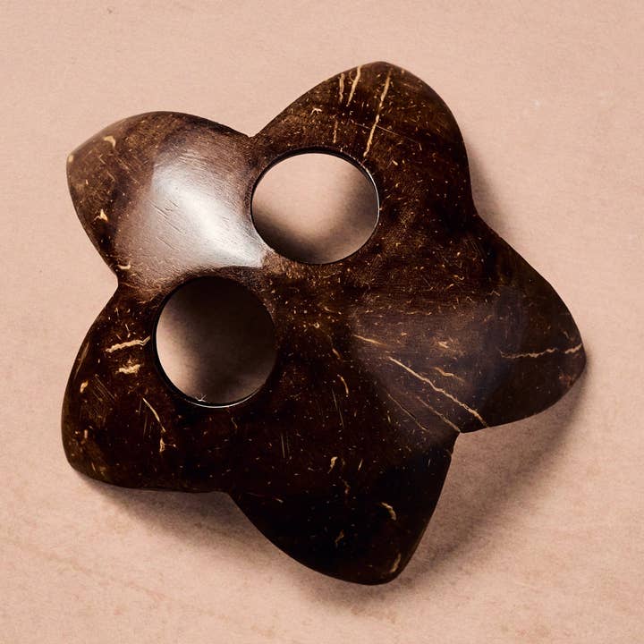 Saaf Coconut Shell Scarf & Sarong Holder for wholesale by Ten Thousand Villages