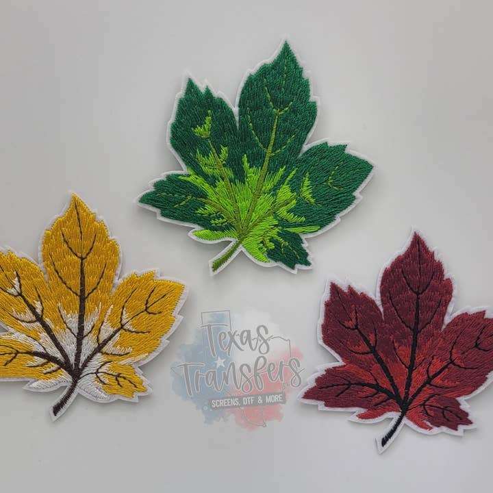 Texas Transfers - Wholesale Patch - Autumn Leaves Iron-On PATCH