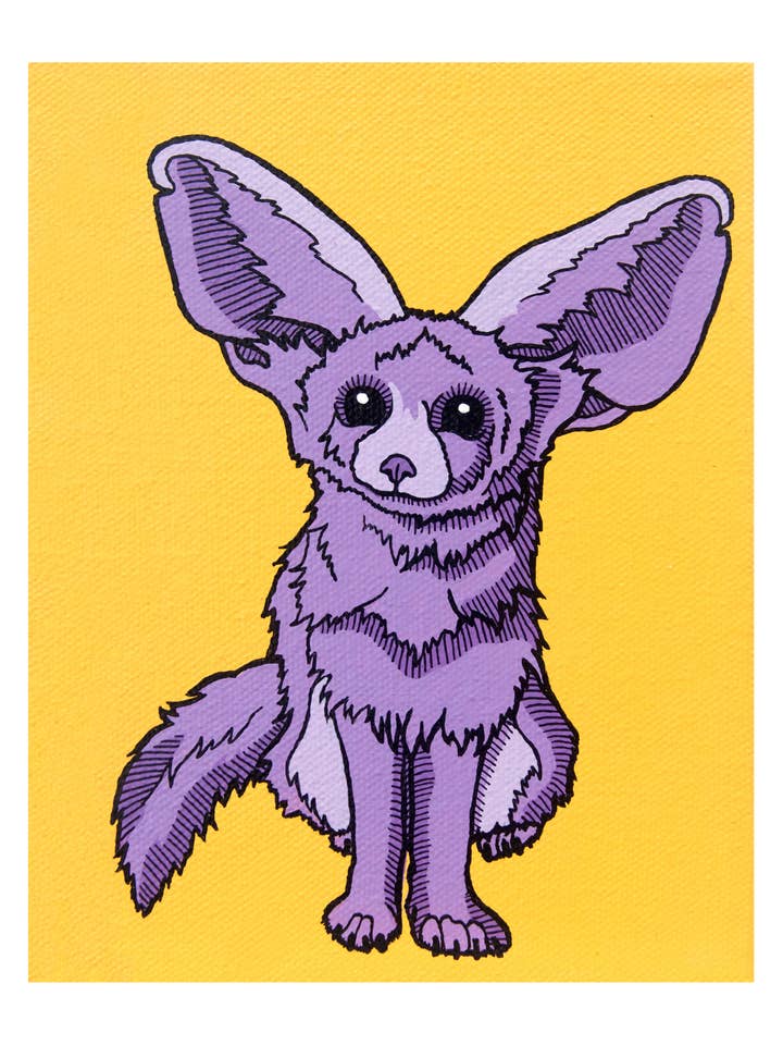 Henter Fennec Fox Kunsttryk for engroshandel hos Pop Zoo