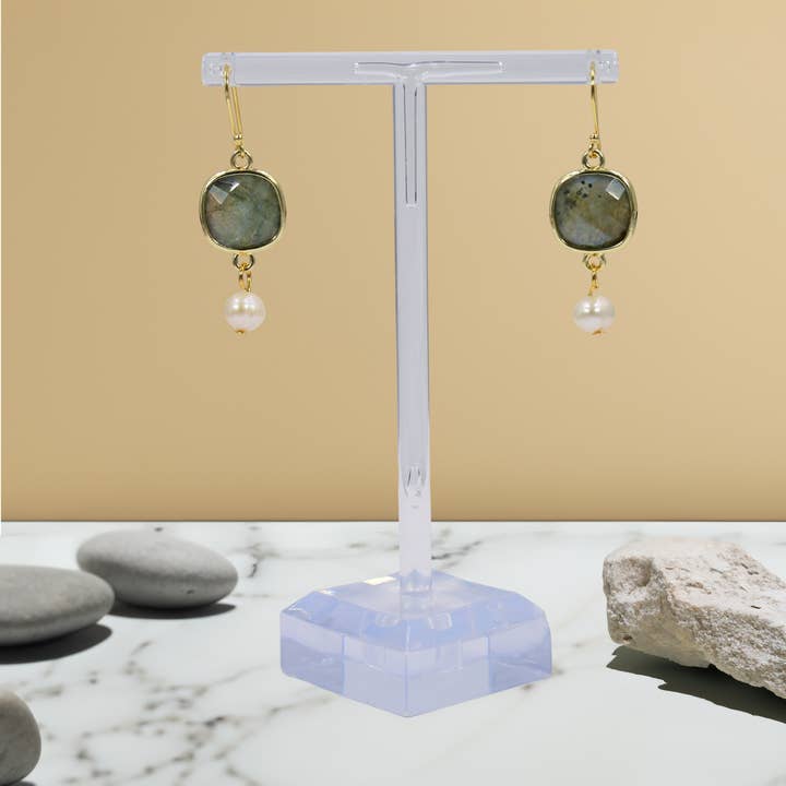 IST Jewelry - Wholesale Dangle Earrings - Gemstones and Cultured Pearl Drop Earrings4