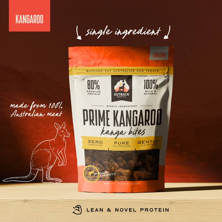 Outback Bones - Wholesale Pet Treats - Dog - Prime Kangaroo Kanga Bites3