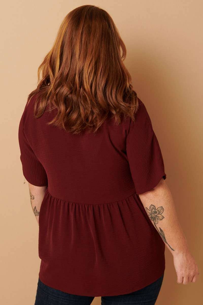 mittoshop - Wholesale Tunic - Women's - CT9073PL-PLUS AIRFLOW DOLMAN BABYDOLL BLOUSE27