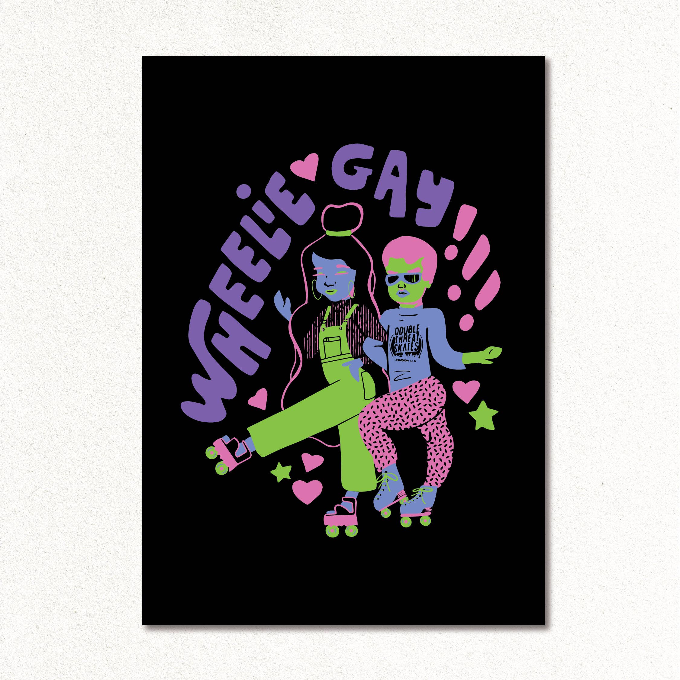 Create & Skate Factory - Wholesale Art Print - Wheelie Gay Art Print5