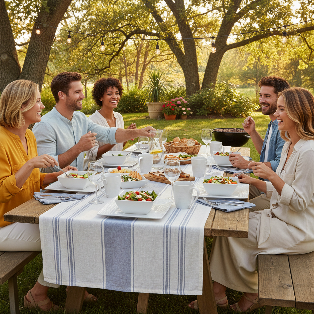 Kadra Kitchenware – wholesale Servisset – Trudeau Finporslin 16-delars Servis Set2