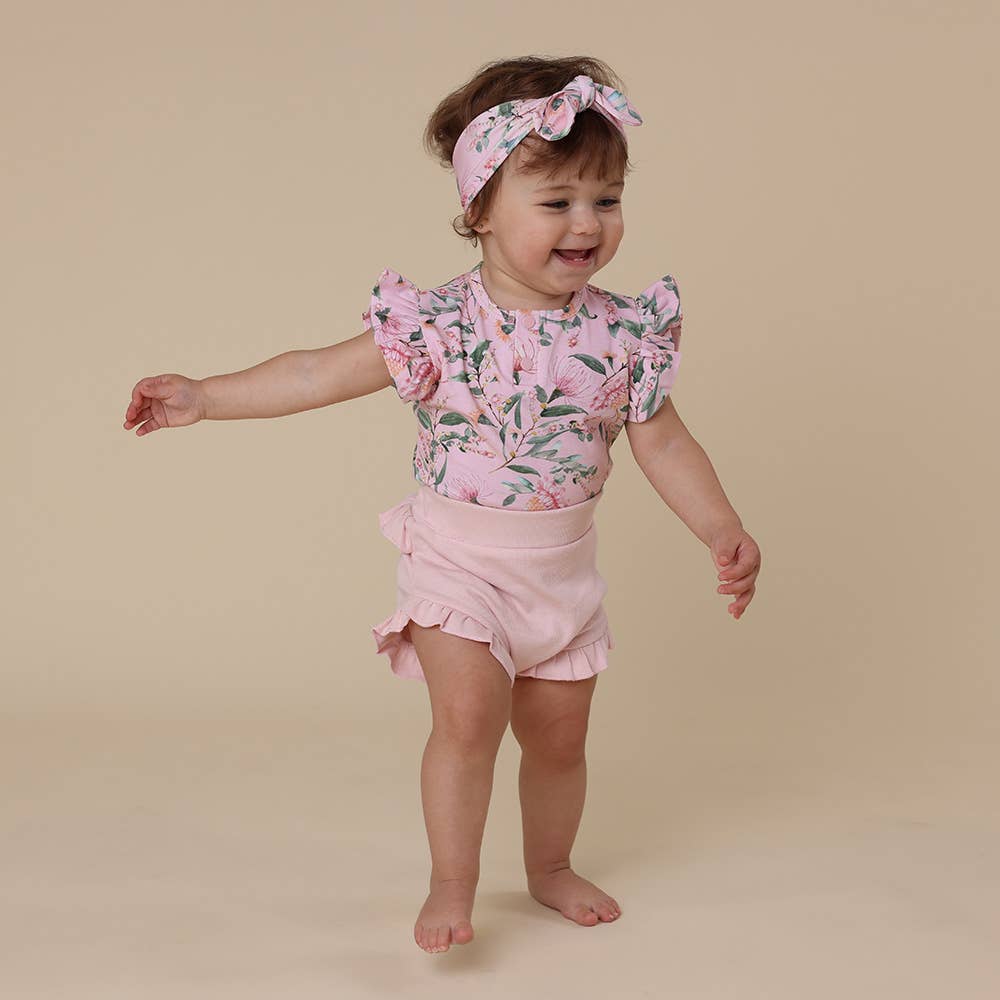 Snuggle Hunny - Wholesale Bodysuit (Non-Footed) - Baby - Pink Wattle Short Sleeve Organic Bodysuit5