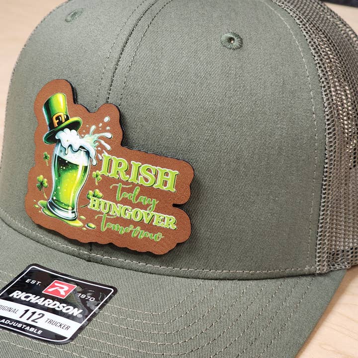 Knot Creatives – wholesale Baseball cap – Unisex – Fun Irish Green Beer Mug Baseball Cap, Adjustable Richardson1